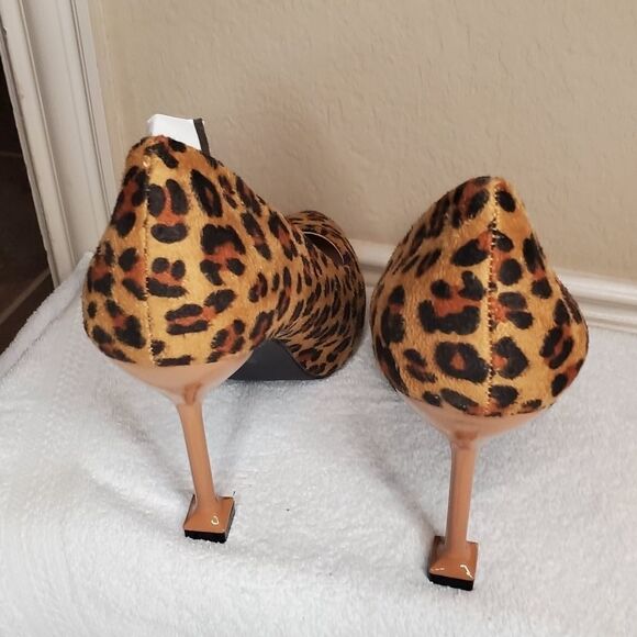 Cinak leopard Print High Heels Dress Shoes - Picture 9 of 10